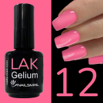 LakGelium smalto gel semipermanente Neon Pink 12