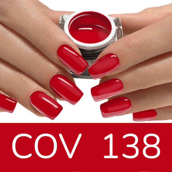 Gel colorato per unghie  Wet on Wet Rosso 138
