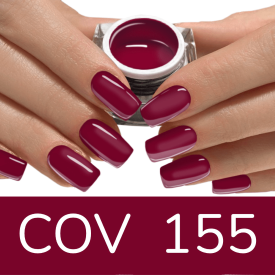 Gel colorato per unghie  Rosso Bordeaux 155
